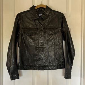 Women’s Gap Black Learher Jacket